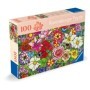 Ravensburger - Puzzle pentru varstnici fereastra flori cu sablon de imagine si suport din carton 100 piese mari XL Ravensburger 